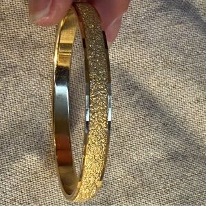 Monet Textured Gold Bracelet